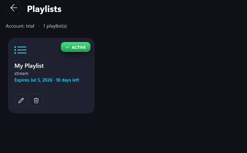StremoTV playlists on Windows